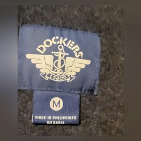 Dockers mens size medium tan bomber Jacket - Picture 4 of 12